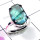 Labradorite Cut C - SPR982-925 Exclusive Silver Cut n Cab Gemstone Prong Setting Rin