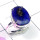 Lapis Cut E - SPR982-925 Exclusive Silver Cut n Cab Gemstone Prong Setting Rin
