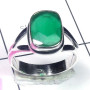 Green Hydro F - PSR940-Multi Gemstone 925 Sterling Silver Wholesale Plain Ring
