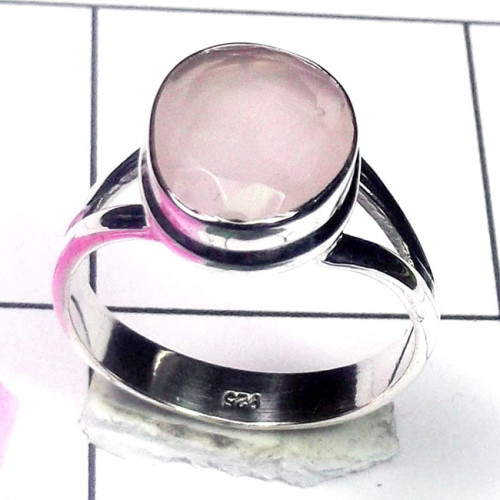 Rose Quartz Hydro G - PSR940-Multi Gemstone 925 Sterling Silver Wholesale Plain Ring Rose Quartz Hydro G - PSR940-Multi Gemstone 925 Sterling Silver Wholesale Plain Ring