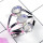 Rainbow B - PSR939-Three Stone 925 Plain Silver Wholesale Ring
