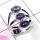 Tanzanite D - PSR939-Three Stone 925 Plain Silver Wholesale Ring