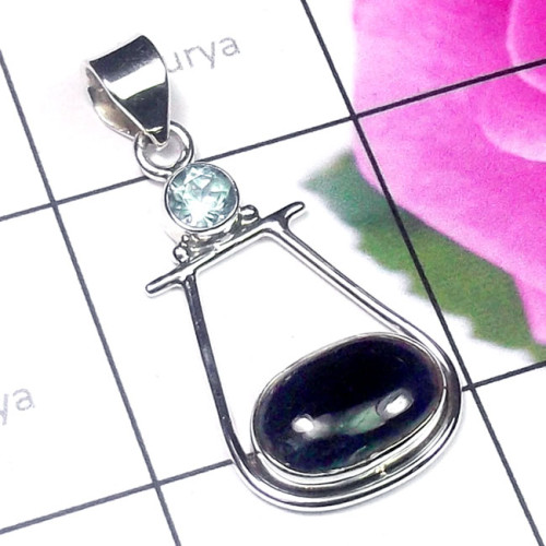 Kynite F - SD805-Multi Gemstone Made in 925 Silver Designer Pendant