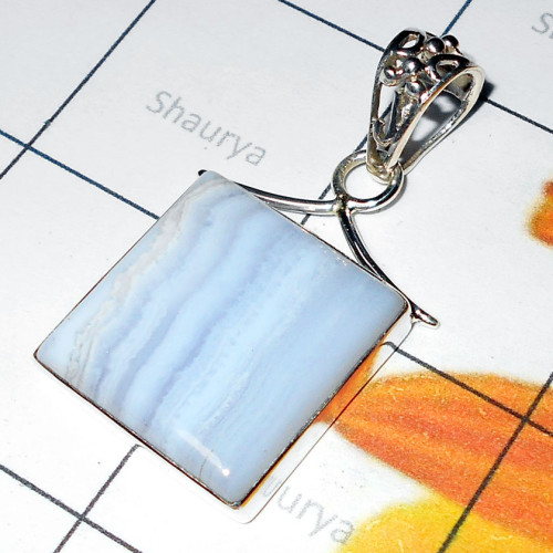 Blue lace Agate A - XCP982-Wholesale Closeout Pendants Store India Blue lace Agate A - XCP982-Wholesale Closeout Pendants Store India