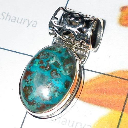 8.6 gram Crysocola D - XCP984-Chunky style close out Big Pendants 8.6 gram Crysocola D - XCP984-Chunky style close out Big Pendants