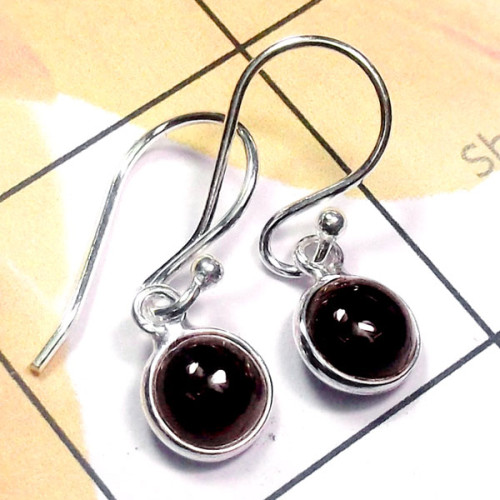 Tourmaline Cab D - BZE968-Tourmaline Cab Made 925 Silver Bejal Earring
