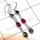 Tourmaline Cab C - BZE964-Tourmaline Cab 925 Plain Silver Long Bejal Earring