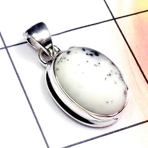 Dendritic Agate A - ISP892-Multi Cab Gemstone 925 Sterling Silver Lightweight Wholes
