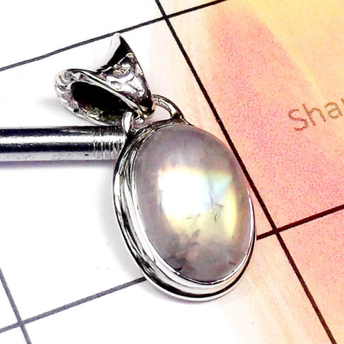Rainbow E - ISP892-Multi Cab Gemstone 925 Sterling Silver Lightweight Wholes