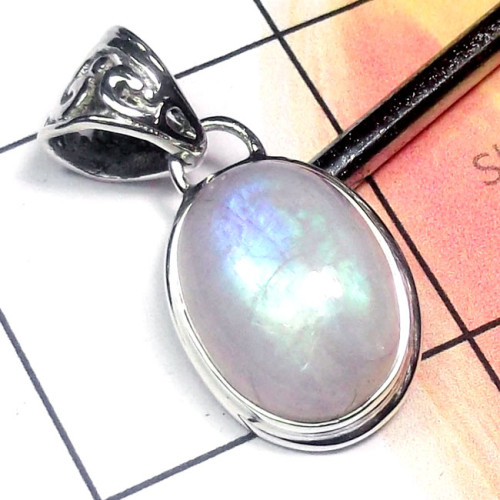 Rainbow F - ISP892-Multi Cab Gemstone 925 Sterling Silver Lightweight Wholes