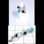 Mix Rough Gemstone A - STK999-Multi Rough Stone 925 Silver Lightweight 7 Stackable Ring