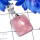 Rose Quartz C - SDP881-Checker Cut Rose Quartz 925 Silver Drilled Pendant