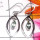 Green Amethyst B - CES961-Cut Gemstone 925 Exclusive Silver Fancy Casting Earring