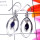 Iolite F - CES961-Cut Gemstone 925 Exclusive Silver Fancy Casting Earring