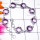 8 inch Amethyst D - SBB939-Superior 925 Silver Cut Amethyst Trendy Bejal Bracelet