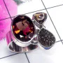 Smokey, Turtella Jasper C - CLR969-Druzy, Smokey, n Other Gemstone 925 Sterling Silver Adjus