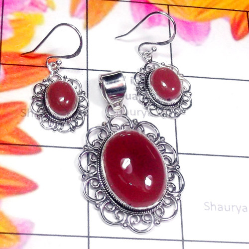 Red Onyx B - NDS998-Green Turquoise, Purple Turquoise, Pink Opal n Other 925 