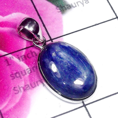 Kynite A - KNT999-Kynite Gemstone Made in 925 Plain Silver Trendy Pendant
