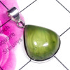 Prynite B - DPR996-Prynite Cab Gemstone Made in 925 Silver Plain Pendant