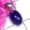 Tanzanite B - TAZ998-Tanzanite Cab Gemstone 925 Sterling Silver Trendy Pendant