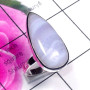 Blue Lace Agate O - BLC998-925 Exclusive Silver Blue Lace Agate Gemstone Trendy Ring
