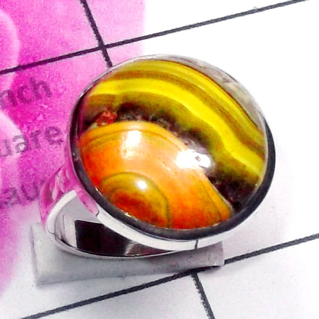 Eclipse A - ELD991-925 Silver Eclipse Cab Handmade Wholesale Ring Eclipse A - ELD991-925 Silver Eclipse Cab Handmade Wholesale Ring