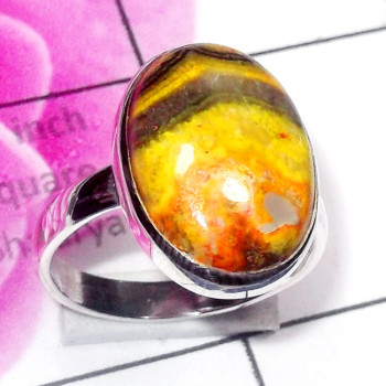 Eclipse B - ELD991-925 Silver Eclipse Cab Handmade Wholesale Ring