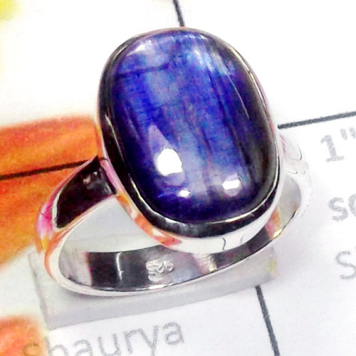 Kynite C - KNT997-925 Sterling Silver Kynite Gemstone Trendy Ring