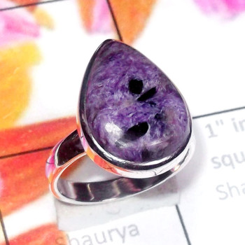 Charoite O - CRT997-Beautiful Cab Charoite 925 Silver Handmade Wholesale Ring Charoite O - CRT997-Beautiful Cab Charoite 925 Silver Handmade Wholesale Ring