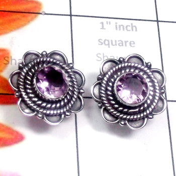 Amethyst B - SSE978-925 Silver with Tanzanite, Blue Topaz, Rainbow, Amethyst