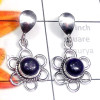 Lapis A - SSE977-Superior 925 Silver Genuine Gemstone Fancy Earring