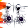 Amethyst Cab D - SSE977-Superior 925 Silver Genuine Gemstone Fancy Earring