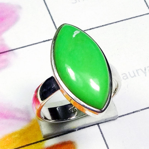 Green Turquoise C - PSR931-Genuine Green Turquoise 925 Exclusive Silver Trendy Ring