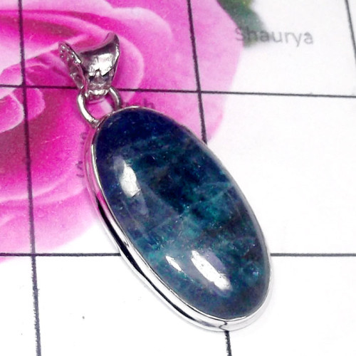 Appetite Blue B - DAB995-Beautiful Appetite Blue 925 Silver Elegant Pendant