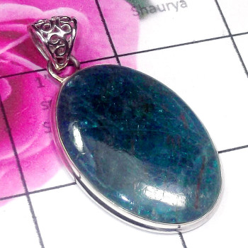 Appetite Blue D - DAB995-Beautiful Appetite Blue 925 Silver Elegant Pendant