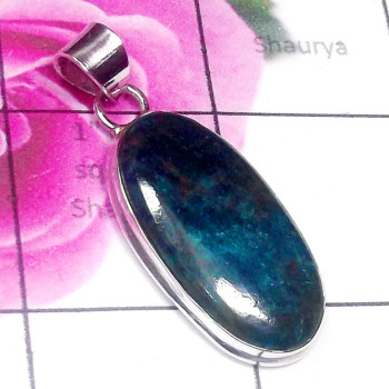 Appetite Blue F - DAB995-Beautiful Appetite Blue 925 Silver Elegant Pendant