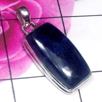 Appetite Blue I - DAB995-Beautiful Appetite Blue 925 Silver Elegant Pendant