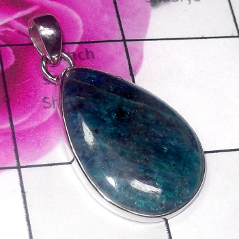 Appetite Blue J - DAB995-Beautiful Appetite Blue 925 Silver Elegant Pendant