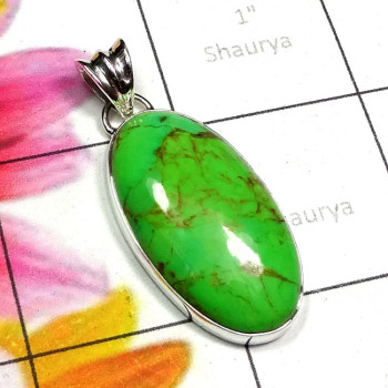 Green Turquoise A - SGT999-Green Turquoise Cab Made in 925 Silver Handmade Wholesale Green Turquoise A - SGT999-Green Turquoise Cab Made in 925 Silver Handmade Wholesale