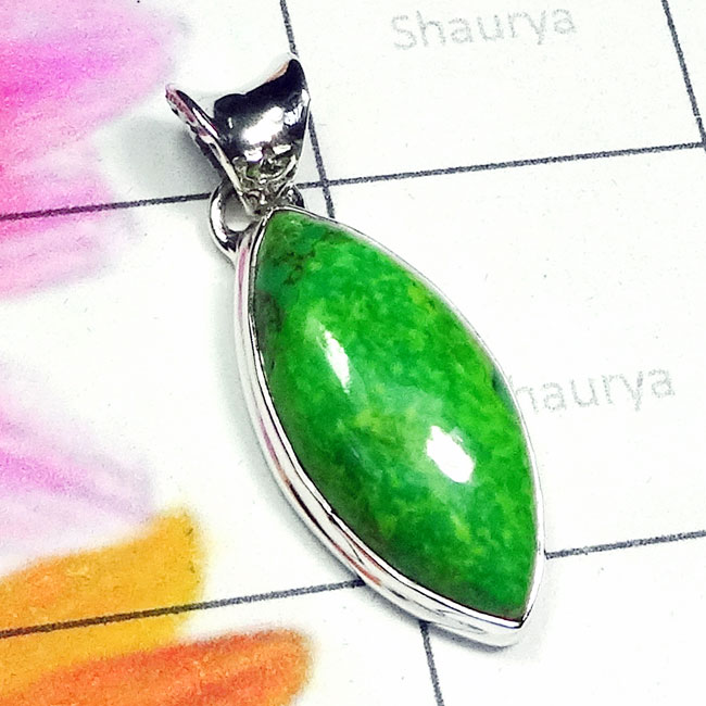 Green Turquoise C - SGT999-Green Turquoise Cab Made in 925 Silver Handmade Wholesale Green Turquoise C - SGT999-Green Turquoise Cab Made in 925 Silver Handmade Wholesale