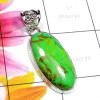 Green Turquoise O - SGT999-Green Turquoise Cab Made in 925 Silver Handmade Wholesale