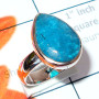 Appetite Blue B - DAB994-Cab Appetite Blue Made in 925 Silver Elegant Ring