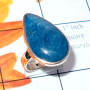 Appetite Blue F - DAB994-Cab Appetite Blue Made in 925 Silver Elegant Ring