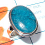 Appetite Blue O - DAB994-Cab Appetite Blue Made in 925 Silver Elegant Ring