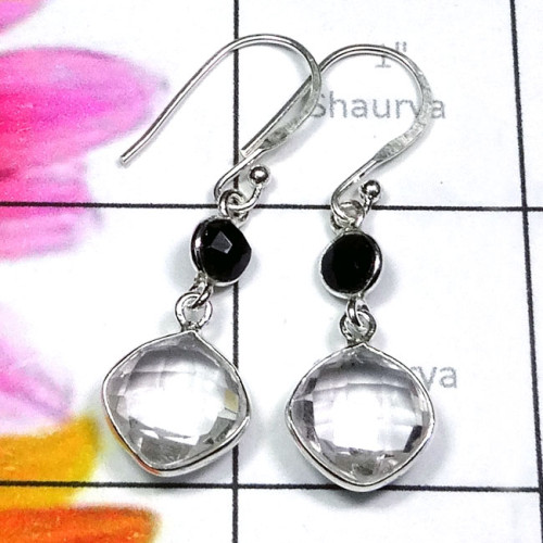 Crystal E - BZE952-Mix Cut Genuine Gemstone 925 Silver Lightweight Wholesale Crystal E - BZE952-Mix Cut Genuine Gemstone 925 Silver Lightweight Wholesale