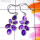 Purple Amethyst A - BZE950-925 Sterling silver cabochon Bezel Earrings wholesale3