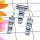 Blue Topaz C - NDS960-New Design Lapis, Amethyst, Black Onyx Gemstone Earring P