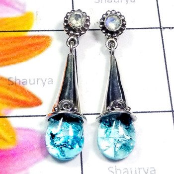 Snake Skin Quartz D - SSE976-Cut with Cab Gemstone 925 Silver Manufacturer Designer St