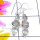 Rainbow A - SDE852-925 Exclusive Silver Mix Semiprecious Gemstone Earring