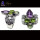 Multi Cut Gemstone A - FBJ981-Genuine Cut Gemstone Made in 925 Silver Oxidised Filigree